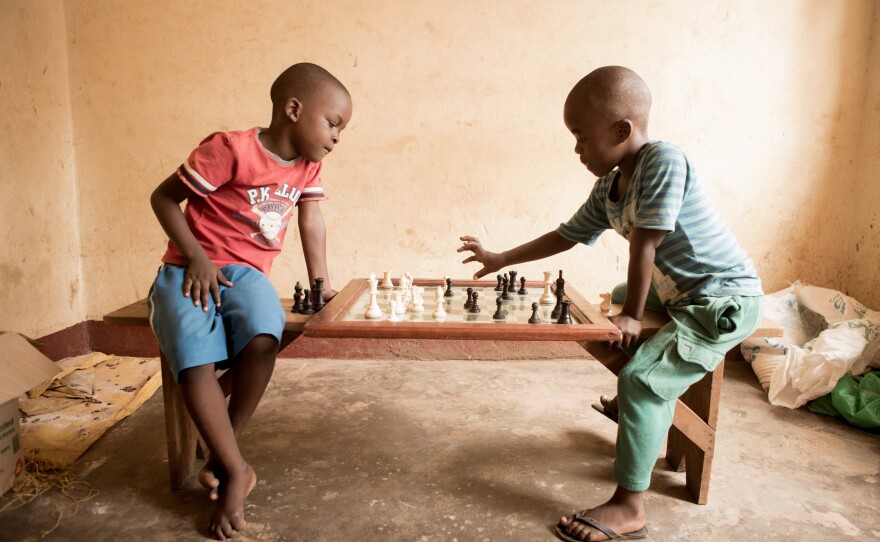 Children at the Katwe Chess Academy learn lessons that apply to life as well as the chess board.