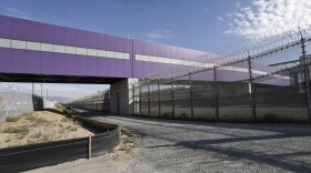 The walking bridge is shown at the Cross Border Xpress air terminal in San Diego, Nov. 25, 2015. The terminal, which uses the bridge to connect to Tijuana, Mexico's decades-old airport, is scheduled to begin operations on Dec. 9, 2015.