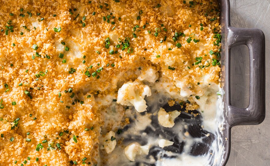 Modern cauliflower gratin. In Season 18 of AMERICA'S TEST KITCHEN, hosts Bridget Lancaster and Julia Collin Davison head into the test kitchen to bring viewers equipment reviews, taste tests, and recipes for the home cook.