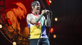 Anthony Kiedis of the Red Hot Chili Peppers performs at the Bonnaroo Music and Arts Festival on Saturday, June 10, 2017, in Manchester, Tenn.