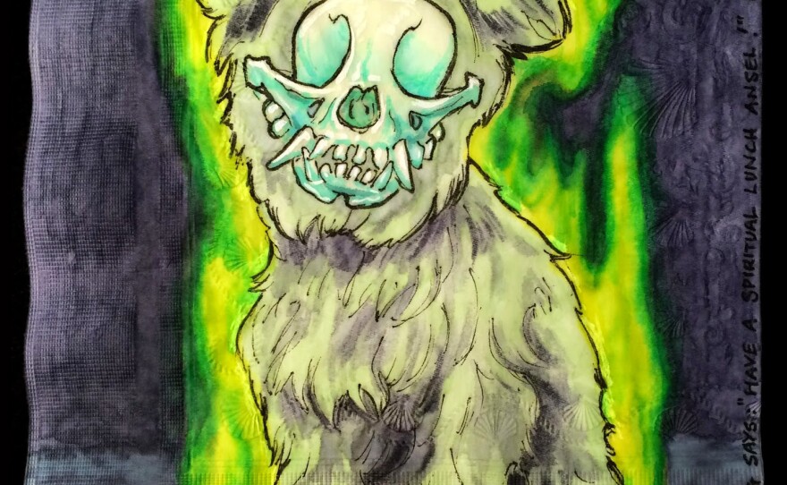 The Ghost Dog Says: "Have a spiritual lunch Ansel!"