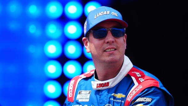 Kyle Busch is introduced during the NASCAR All-Star auto race at Dover Motor Speedway on Sunday 2026 in Dover, Del.