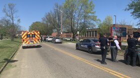 Police responding to a school shooting in Knoxville, Tennessee.