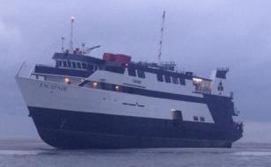 The Escapade grounded on a rocky bottom off the Georgia coast early Wednesday