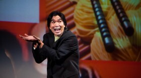 Greg Watanabe as the character DHH in the play "Yellow Face" produced by the Mo'olelo Performing Arts Company. 