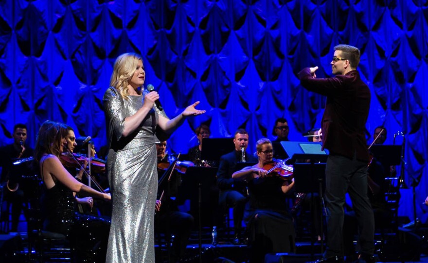 Megan Hilty with Luke Frazier and The American Pops Orchestra.