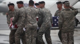 Dignified transfer at Dover AFB for Staff Sgt. Jessica Wing