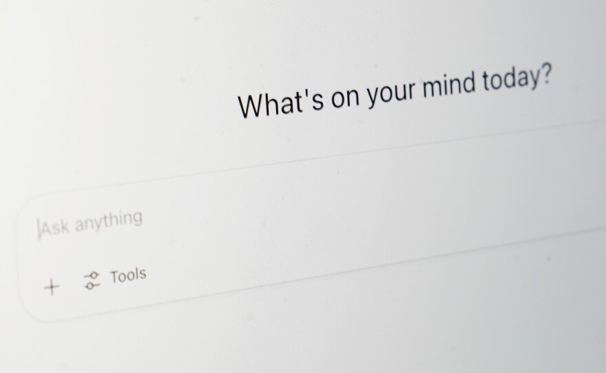 Chat GPT's landing page on a computer screen.