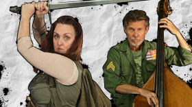 Linda Libby and Gunnar Biggs from New Village Arts' 2017 production of "An Iliad."