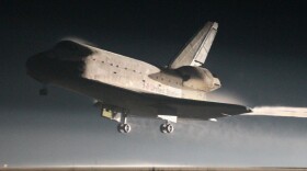 Space Shuttle Atlantis lands at Kennedy Space Center July 21, 2011 in Cape Canaveral, Florida.