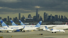 United Airlines aircraft are seen at the Newark Liberty International Airport in New Jersey in 2023.
