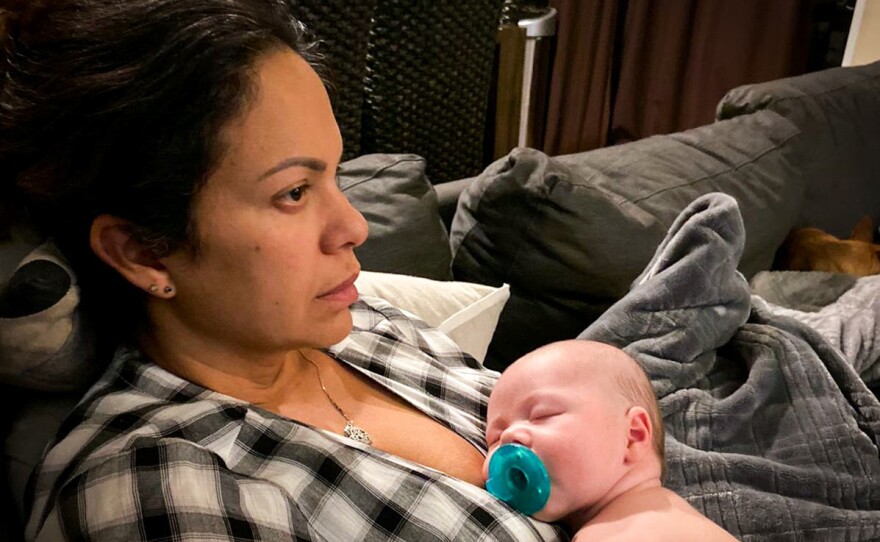 Miriam McDonald developed postpartum depression after giving birth to her third son, Nicholas. She says she felt sad, disconnected, and indifferent.