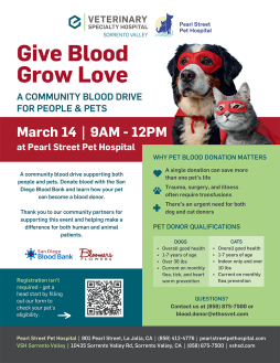 Give Blood Grow Love, A Community Blood Drive for People and Pets