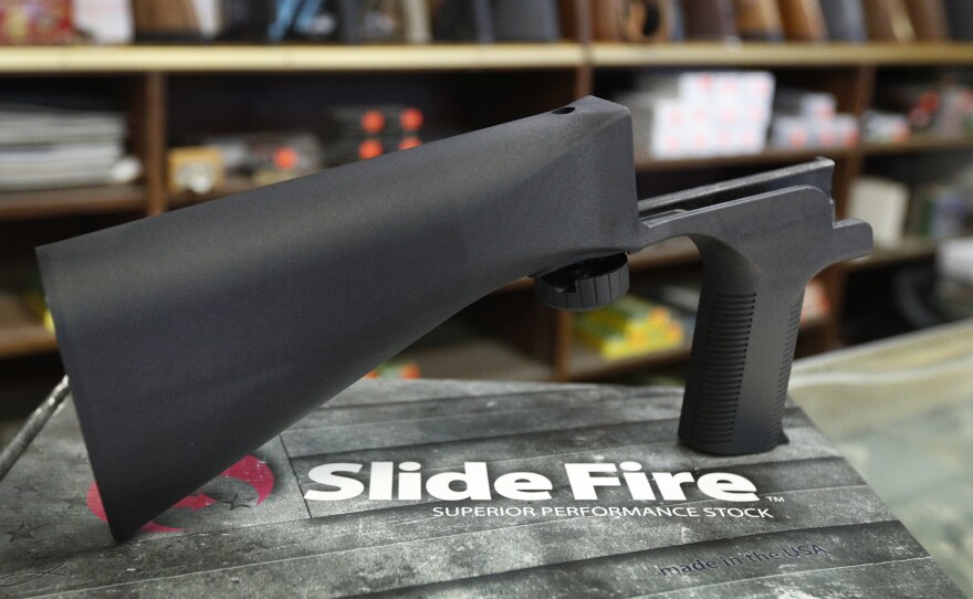 Slide Fire Solutions announced Tuesday it will stop taking orders for its line of bump stock products on May 20.