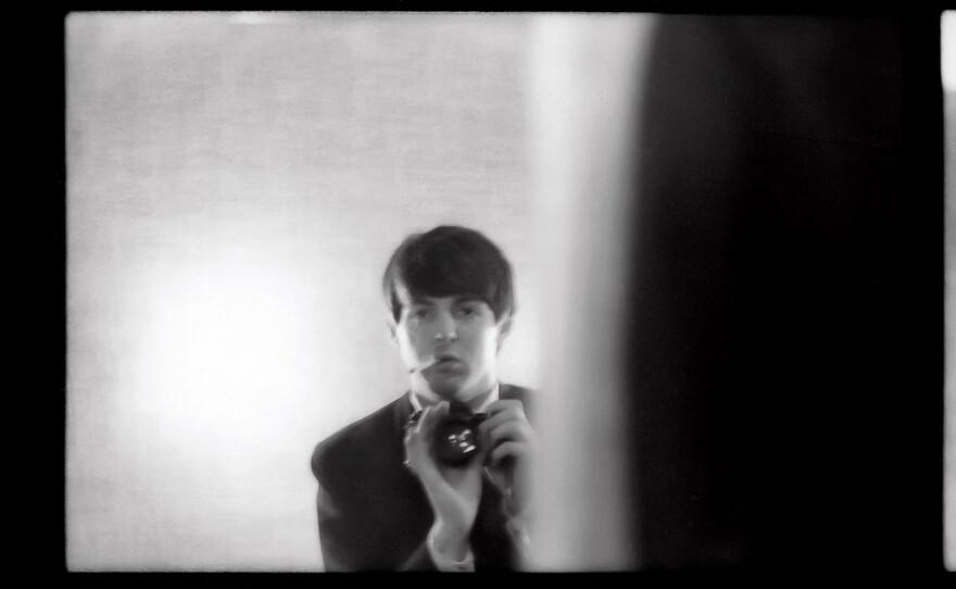 Paul McCartney's self-portrait, taken in a mirror in Paris in 1964.