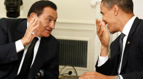 President Obama and Egyptian President Hosni Mubarak, seen here in August 2009, have little to laugh about now. The protests and uncertainty in Egypt pose a foreign policy dilemma for Washington: stick with the Mubarak government or back the pro-democracy movement?