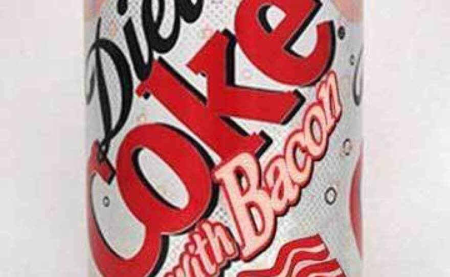 In this photo widely circulated on the Internet, a fake Diet Coke with Bacon can has caught bacon lovers' attention.