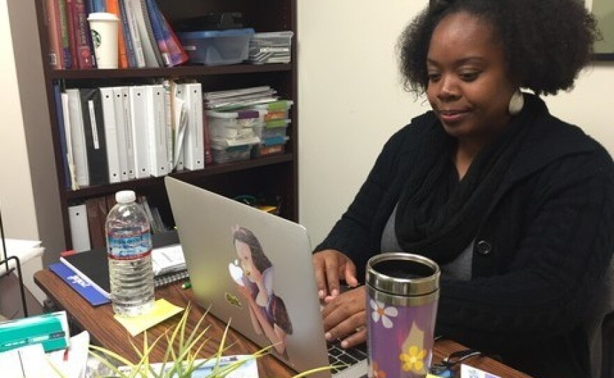 Shanda Williams grew up in Oakland, where there's great need for health providers who understand the community, she says. Williams was inspired to become a nurse after noticing her grandmother's lack of candor at visits to the doctor.