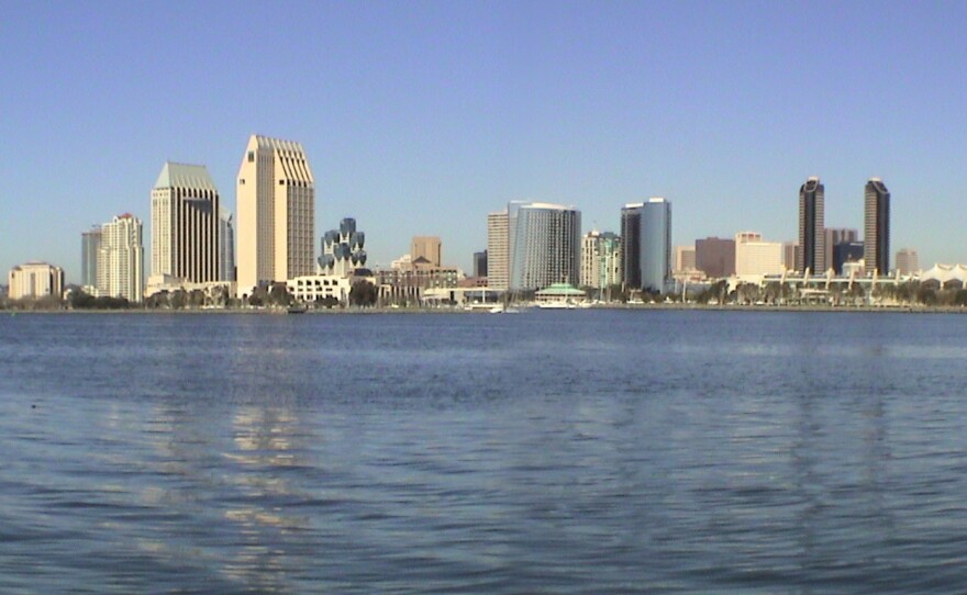 The San Diego skyline is shown in this undated photograph.