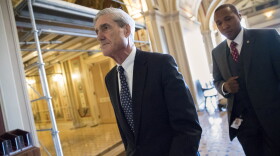 Special Counsel Robert Mueller departs after a closed-door meeting with members of the Senate Judiciary Committee about Russian meddling in the election and possible connection to the Trump campaign, at the Capitol in Washington, Wednesday, June 21, 2017.