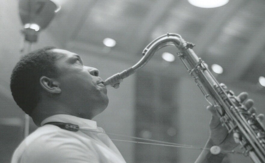 John Coltrane, photographed performing at The Penthouse during a run of performances in Seattle, Wash. in 1965. A recording of one, long lost, is now being released as <em>A Love Supreme: Live in Seattle</em>.