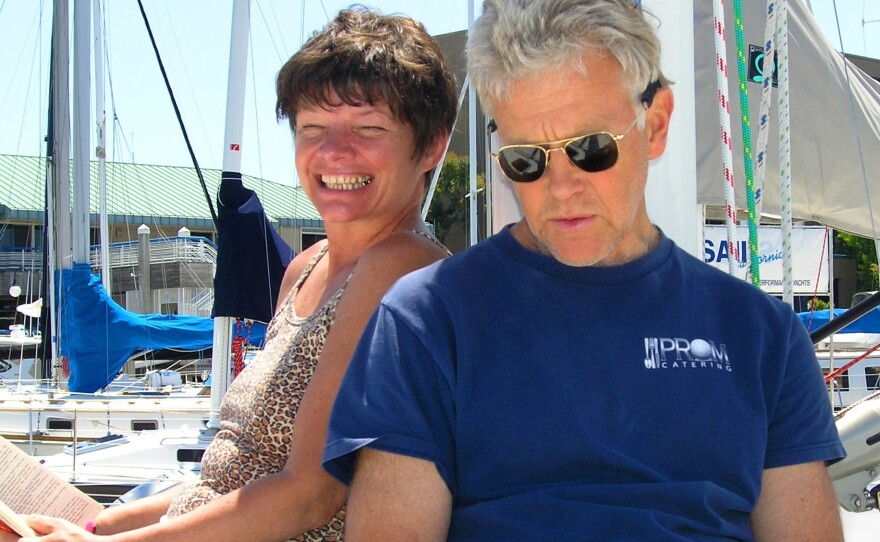 Phyllis Macay and Bob Riggle are seen on a yacht in Bodega Bay, Calif. in a 2005 photo. The two were part of a group hijacked by Somali pirates off the coast of Oman in Feb. 2011.