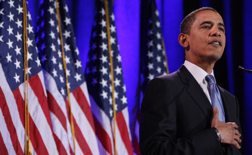 Barack Obama gave a speech addressing race relations in America in 2008.