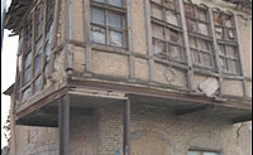 An old brick house in Jewlakan, the old Jewish quarter of the Kurdish city of Suleymaniyah.