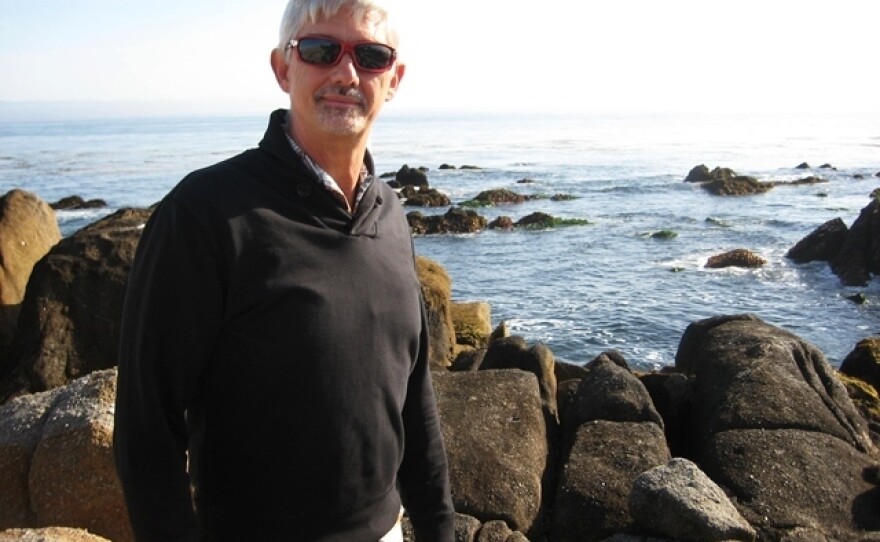 Steve Palumbi, director of Stanford University's Hopkins Marine Station, on China Point, Monterey Bay. Palumbi says it's hard to keep his students' attention when a pod of whales or dolphins swims past the marine lab window.