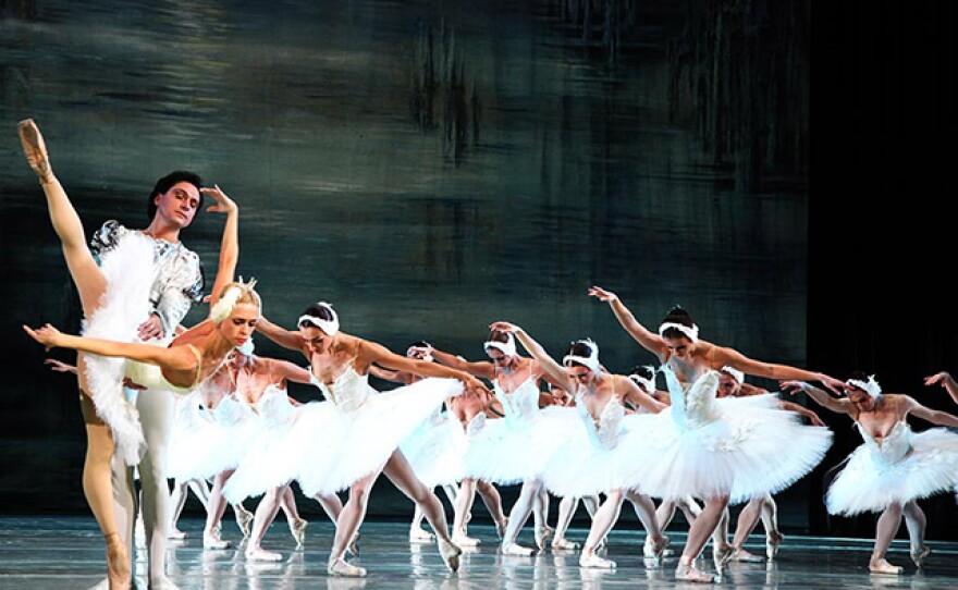 A scene from Russian Grand Ballet's "Swan Lake."