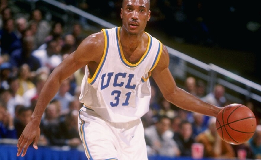 In 1995, Ed O'Bannon was a forward on the UCLA Bruins team that won the NCCA tournament. This year, he's among several former college athletes taking the NCAA to court.