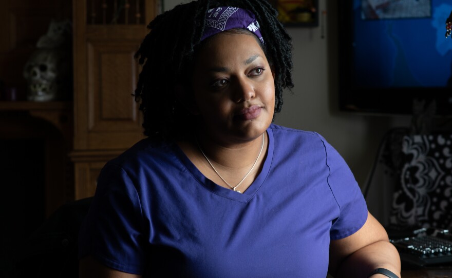 Sherylon Hughes is a nurse's aide at North Cascades Health and Rehab Center in Bellingham, Wash. She's worked at the facility for over a decade and says that the recent staffing shortage is the worst she's ever seen.