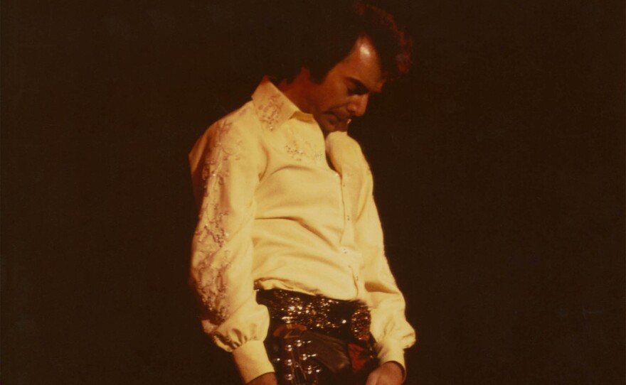 Neil Diamond performing in Sydney Australia in 1976 at Sydney Sports Stadium.