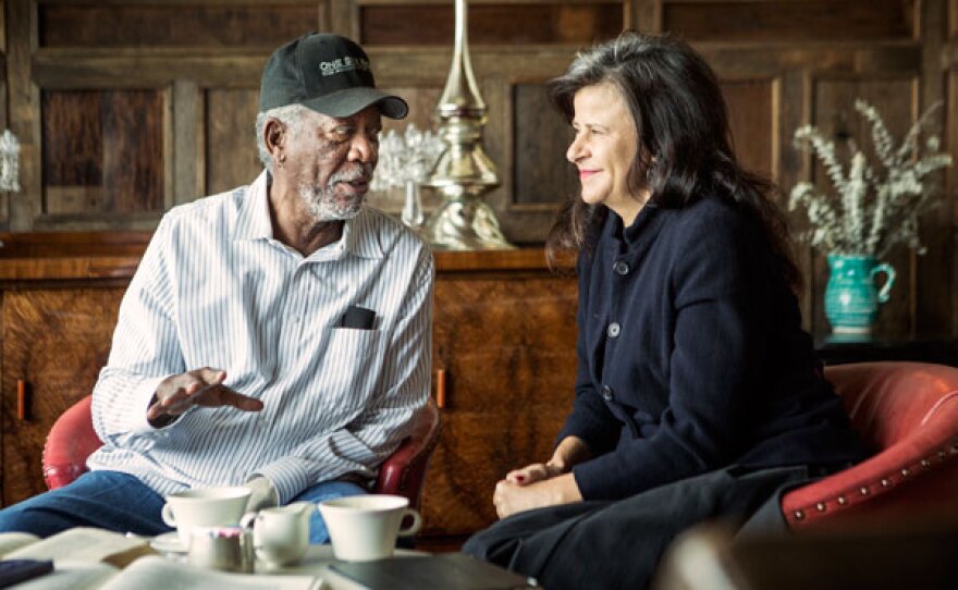 Morgan Freeman and Tracey Ullman discussing "The Taming of the Shrew," one of the Bard's first works.