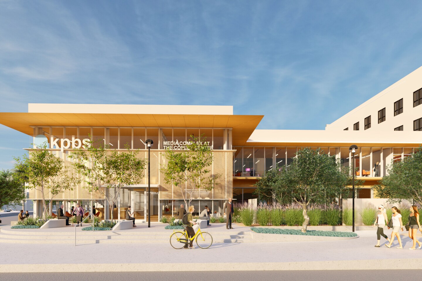 The KPBS Media Complex at the Copley Center is shown in this rendering.