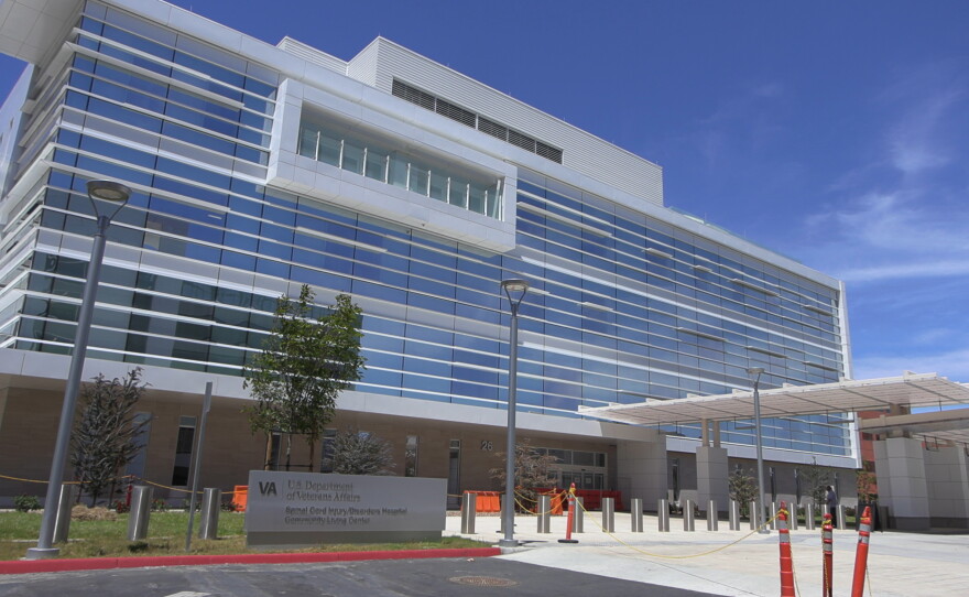 A photograph of the new $205 million, 200,000 square foot VA Spinal Cord Injury and Disorders Hospital and Community Living Center at the Jennifer Moreno VA San Diego Medical Center July 23, 2026.