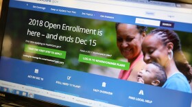 The homepage of the Affordable Care Act exchange on Nov. 1, 2017 in Miami. The open enrollment period to sign up for a health plan on HealthCare.gov runs through Dec. 15; several states with their own health care exchanges have later deadlines.