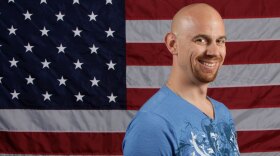 U.S. skeleton competitor Zach Lund poses for a portrait during the U.S. Olympic Committee Media Summit in Chicago. Lund was suspended for a year and booted from the 2006 Turin Olympics because of a hair-growth product that contained a banned substance.
