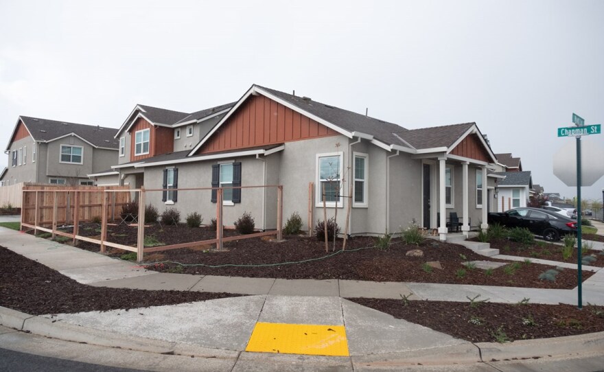 A duplex recently built in Winters, Calif., photo taken March 8, 2021.