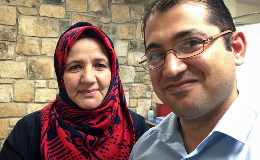 Layla Mohsin, a teacher from Iraq, and her son Karrar Al Gburi are clients of the Refugee Health Clinic.