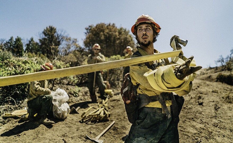 Aidan, one of a crew of wildland firefighters profiled in "Wildland."