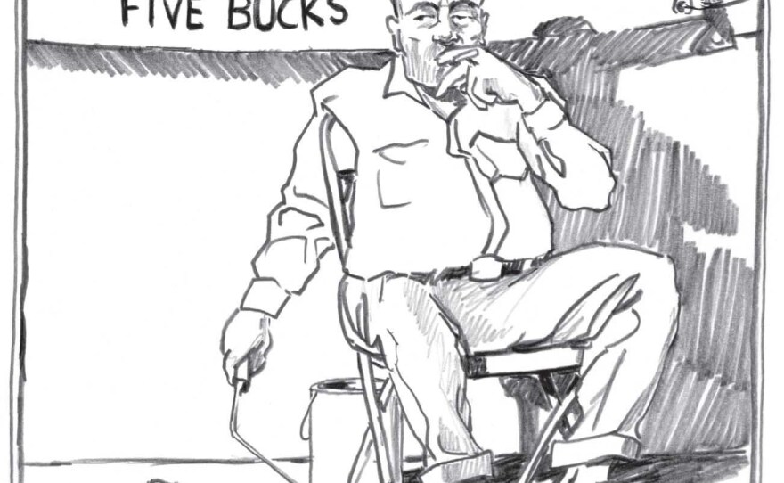 After several rejections, Diffee stopped trying to sell this cartoon to <em>The New Yorker</em>. Then his mom talked him into one last try.