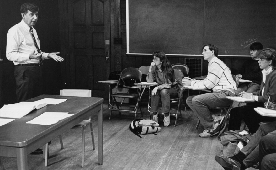 1985: Bowen, a professor of economics and public affairs at Princeton, continued to teach after becoming the university's president.
