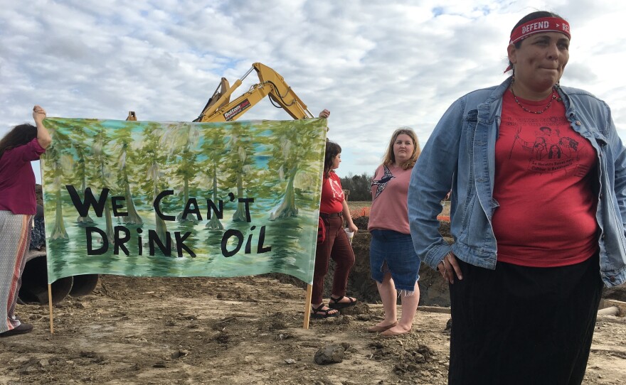 Activist Cherri Foytlin vows to physically block construction of the Bayou Bridge Pipeline in Louisiana.