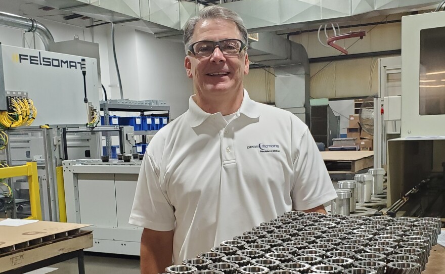 Dean Burrows runs Gear Motions, which makes precision gears for machines. He's been turning down some orders, because he can't find enough workers.