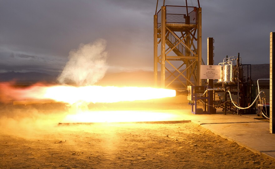 Stage 1 engine static fire test. NOVA "Rise Of The Rockets" explores the latest rocket technologies and the growing role private citizens may have in space.