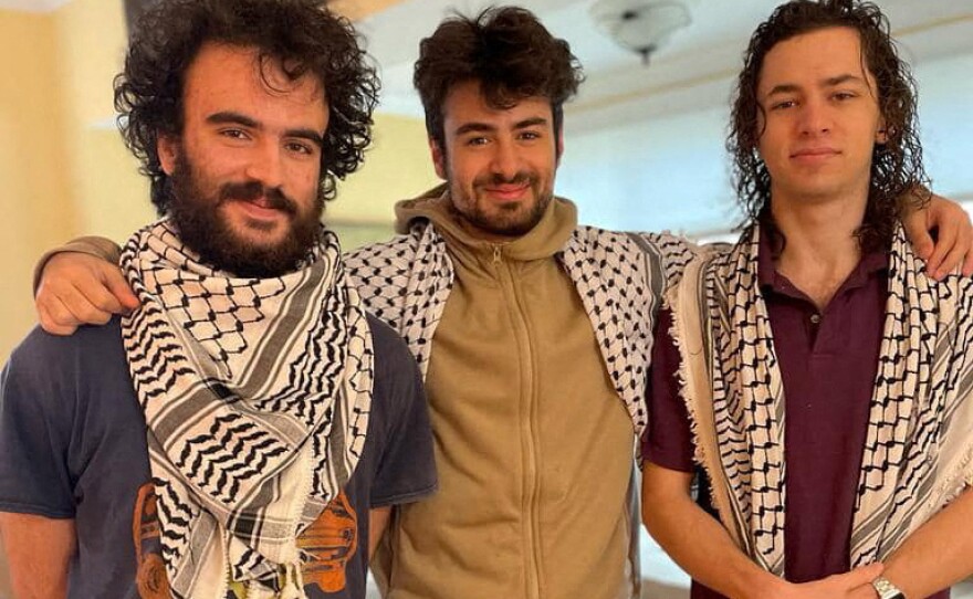 From left: Tahseen Ali Ahmed, Kinnan Abdalhamid and Hisham Awartani, three college students of Palestinian descent who were shot in Burlington, Vermont, on Nov. 25, are seen in this undated handout photo.