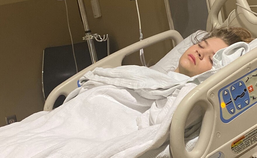 In January, Allie was hospitalized with multisystem inflammatory syndrome in children. The condition appears to affect children two to eight weeks after an asymptomatic or mild coronavirus infection.