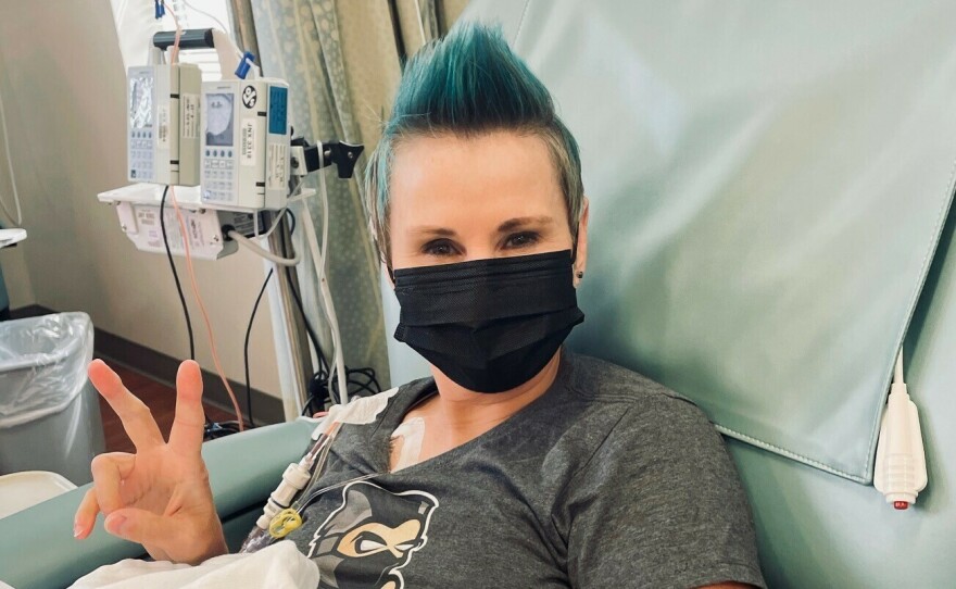 Toni Dezomits' advanced ovarian cancer responded well to earlier rounds of chemo, but this spring, her doctors told her there was a shortage of a key chemo drug.