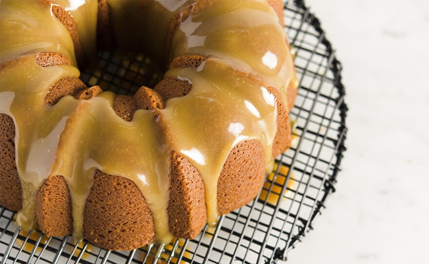 Glazed Sour Cream and Brown Sugar Bundt Cake